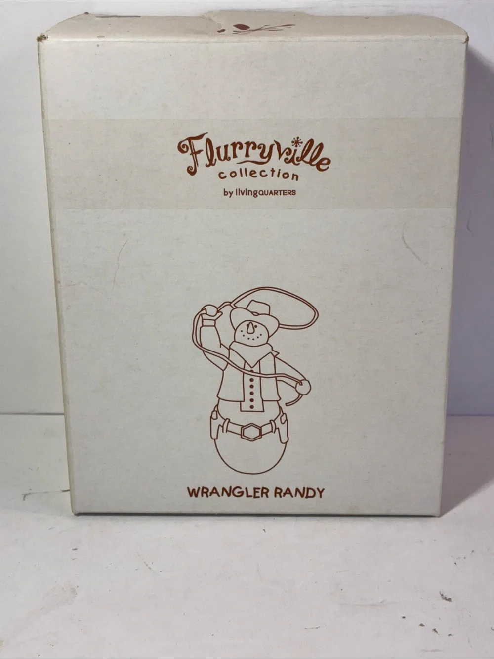 Flurryville Collection Wrangler Randy Snowman Ornament by LivingQuarters – NIB
